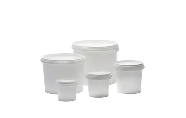 Kunststoff Eimer mit Deckel, leer