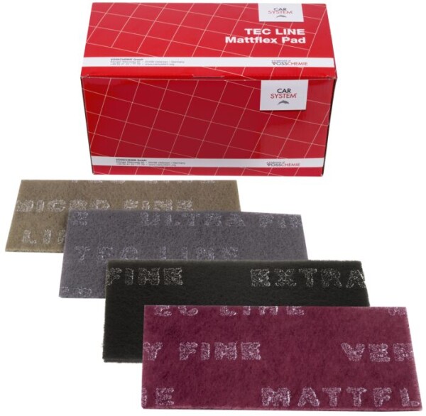 CarSystem Tec Line Mattflex Pad Schleifvlies 115 x 230 mm  (25 Stk/Pck)