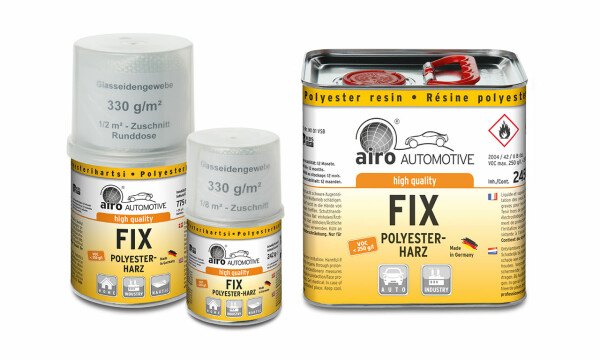 FIX - Polyester Repair Kit 250 g incl. 1/8 qm Fibreglass 23,56 ?/kg