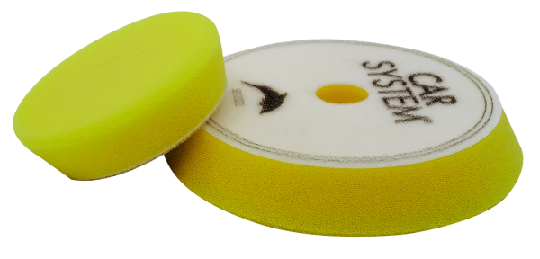 CarSystem Polish Foam YELLOW Polier Pad medium  ø 90 bzw. ø 145 mm