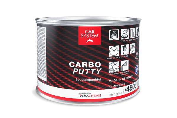 CS CARBO PUTTY, Carbon Spachtel, transparent inkl.Härter, 0.50 Kg