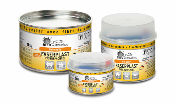 Airo Faserplast Glasfaser Spachtel Spachtelmasse styrolreduziert 2 kg