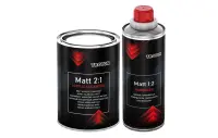 MATT 2:1 Acryl Klarlack Mattlack Kratzfest Troton