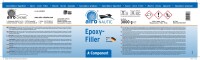 Airo Nautic Leichte Epoxy Spachtel 3 Liter = 1,8 kg Ultra Light weight  hellgrau 2:1