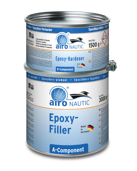 Airo Nautic Universal Epoxid Spachtel 4,5 kg oder 3 Liter hellgrau 2:1
