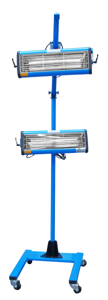 Trommelberg Mobiler Infrarotsgtrahler IR Strahler und Lacktrockner 2  x 1000 W