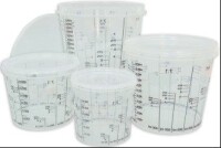 385 ml Messbecher 0,385L Mischbecher 200 St.Farbmischbecher mit Skala - Autolack