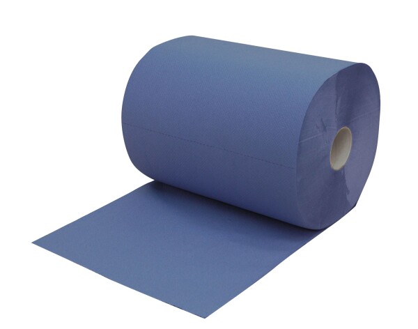 Putztuchrolle Multiclean 2-lagig blau ca. 1000 Abr. Putzpapier 36 x 38 cm breit