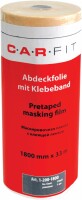 Abdeckfolie mit Abklebeband 550 mm x 33 m Masker...