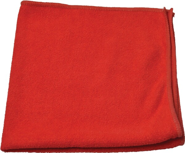 Poliertuch 100 % Polyester Reinigungstuch 40 x 40 cm ROT
